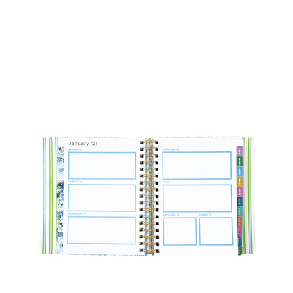 17 Month Soft Cover Planner 2026-2027, Mint Condition Burst of Joy