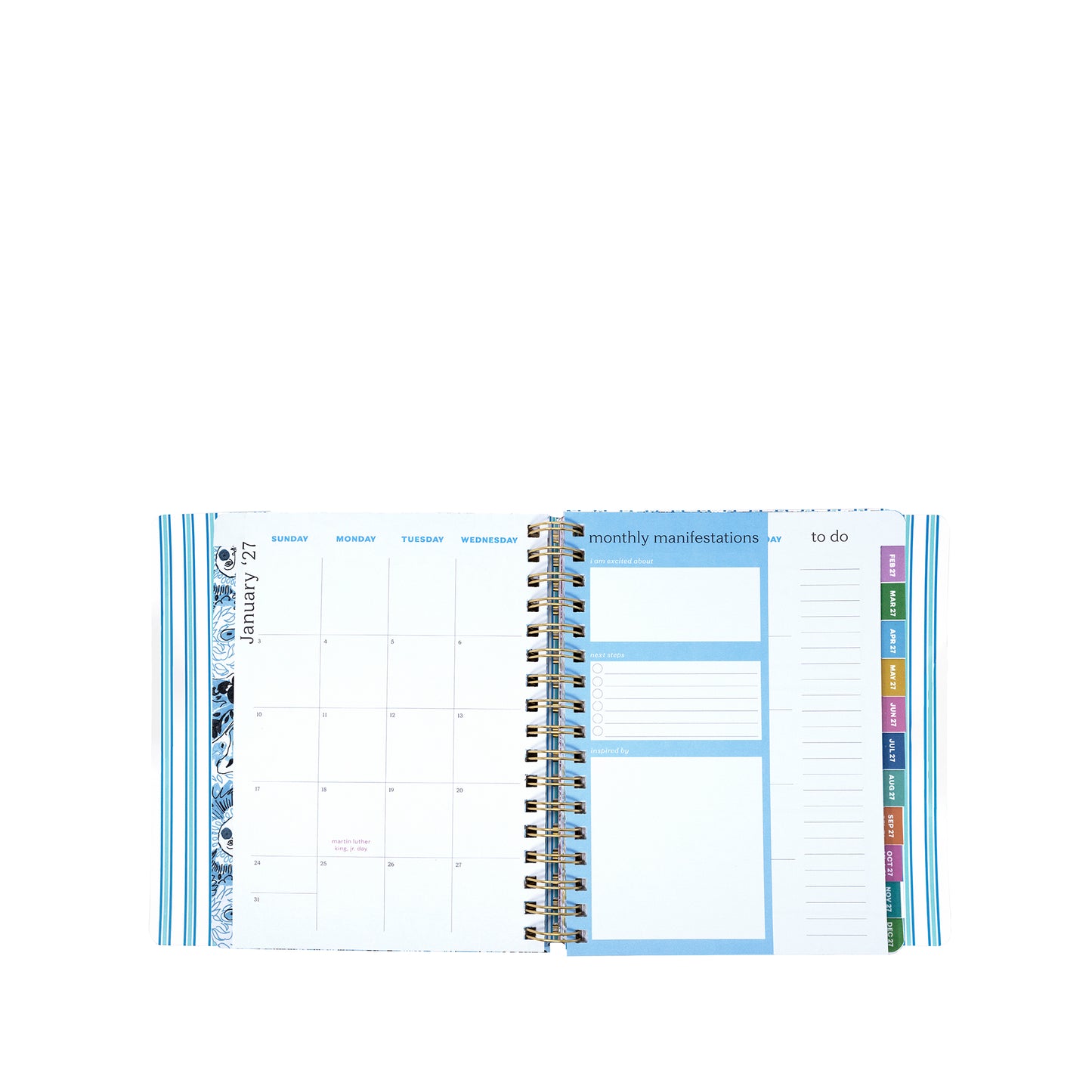 17 Month Soft Cover Planner 2026-2027, Shell Shine