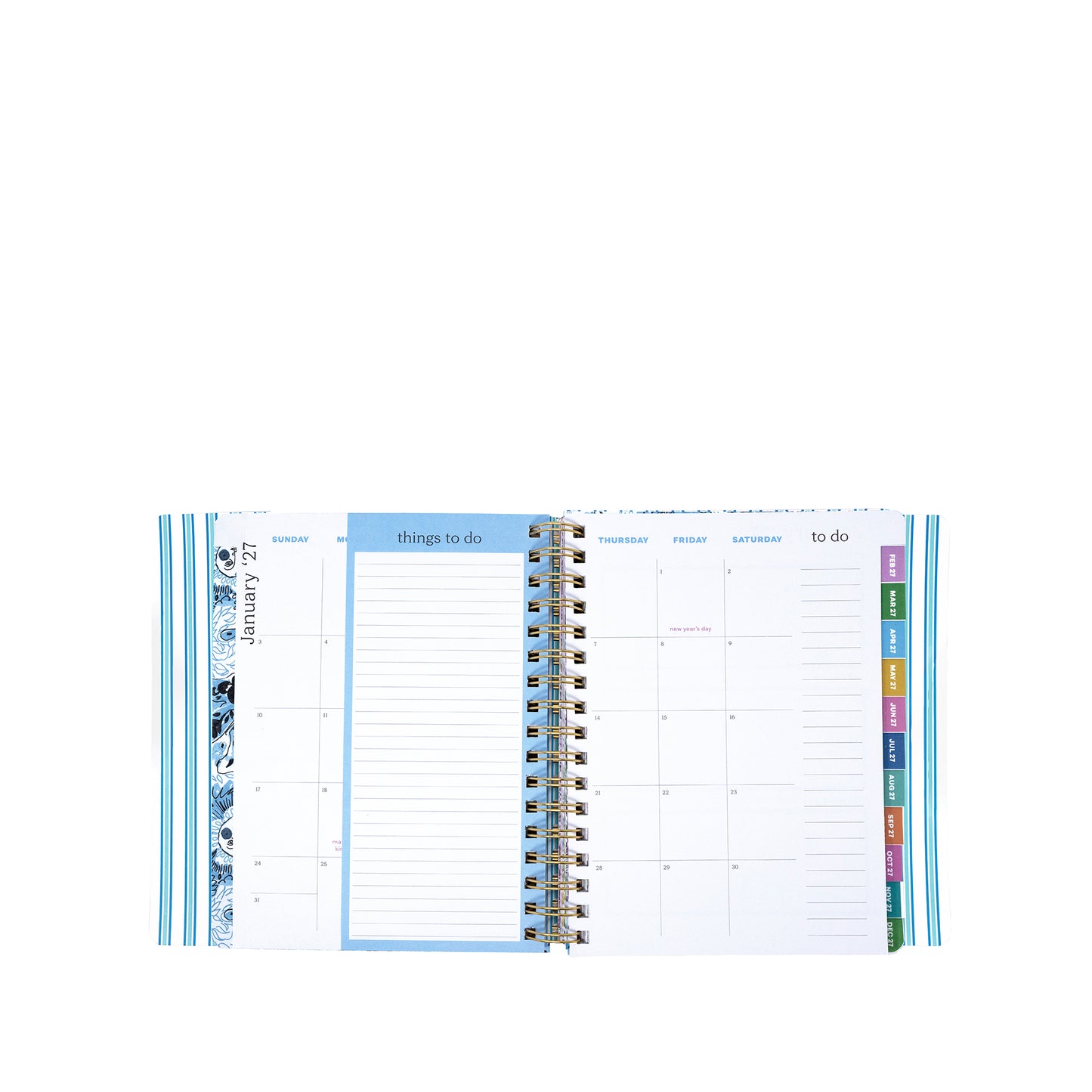 17 Month Soft Cover Planner 2026-2027, Shell Shine