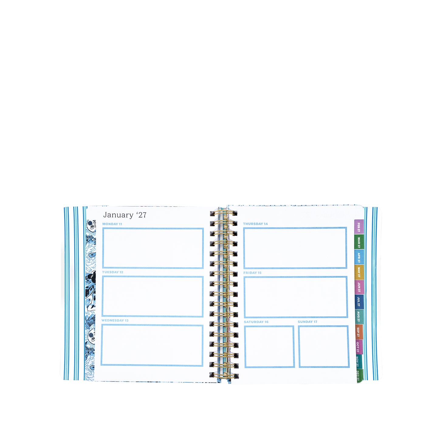 17 Month Soft Cover Planner 2026-2027, Shell Shine