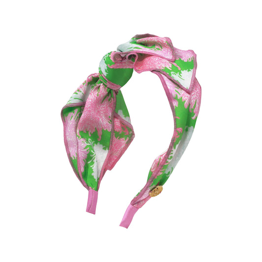 Side Bow Knotted Headband, Tennessee Hibiscus