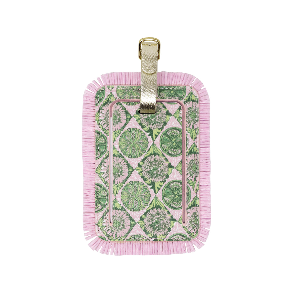 Luggage Tag, Tropical Tiles