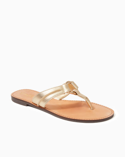 MCKIM SANDAL, GOLD METALLIC