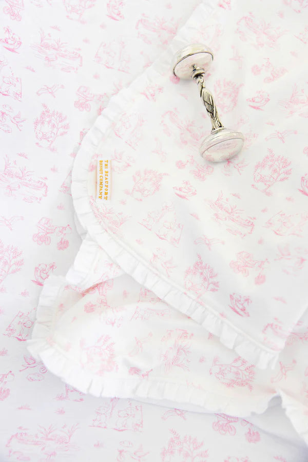 Baby Buggy Blanket, 
Sir Propers Sweet Arrival (Hamptons Hot Pink)