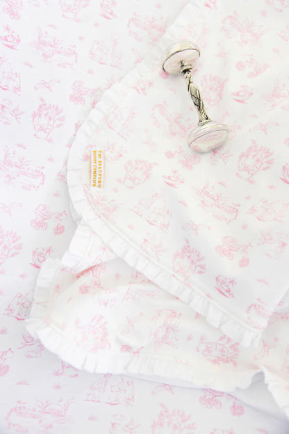 Baby Buggy Blanket, 
Sir Propers Sweet Arrival (Hamptons Hot Pink)