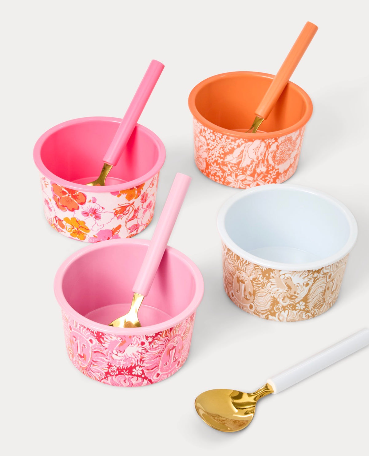 GWP SET OF 4 ICE CREAM CUPS, PARADISE PUNCH JIMS STUFF ACCESSORIES SMALL