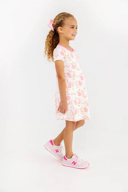 Polly Play Dress - Short Sleeve, 
Gourd-geous (Palmetto Pearl)/Romany Rose