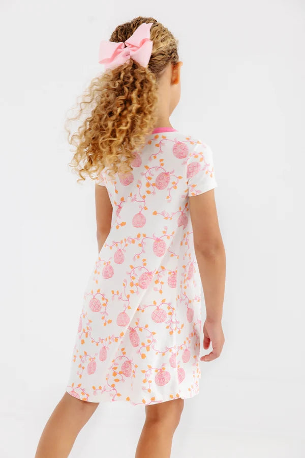 Polly Play Dress - Short Sleeve, 
Gourd-geous (Palmetto Pearl)/Romany Rose