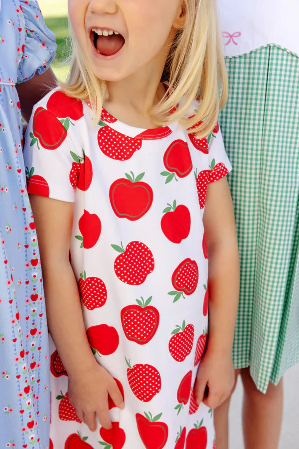 Polly Play Dress - Short Sleeve - Heavy Weight, 
Ardsley Park Apple