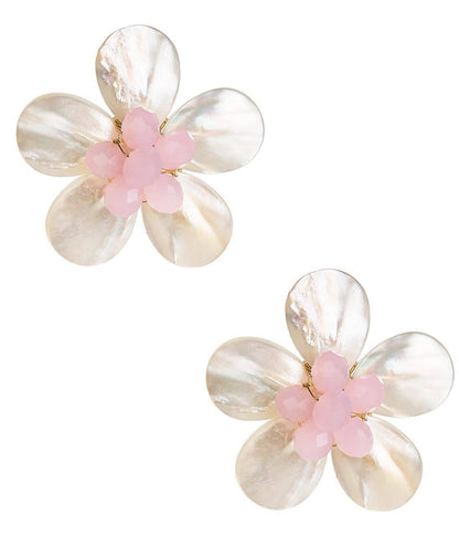 Libby Earrings - WS: Post / Mother of Pearl