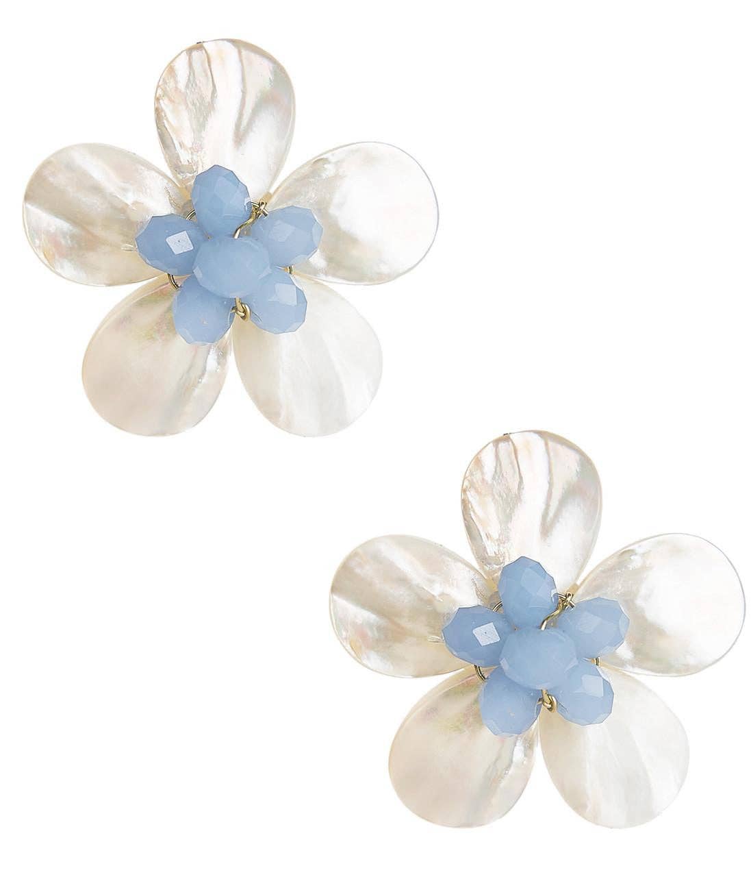 Libby Earrings - WS: Post / Mother of Pearl