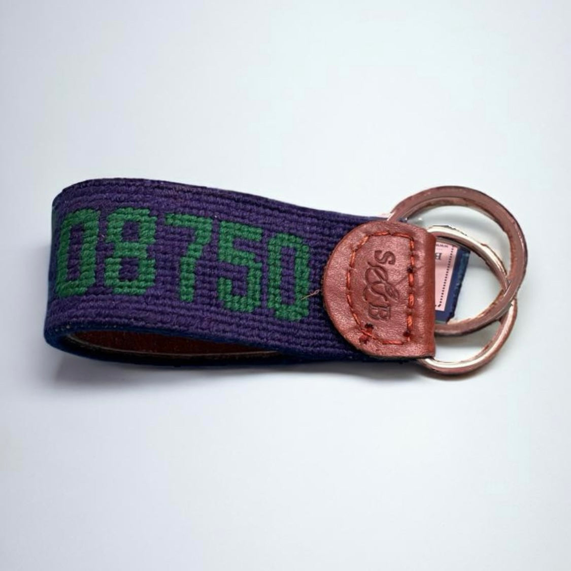 NEEDLEPOINT KEY FOB, 08750-SEA GIRT