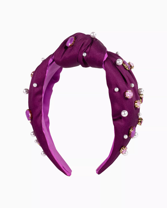 Embellished Knotted Headband, Amerena Cherry