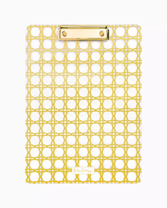 Acrylic Clipboard, GOLD CANING