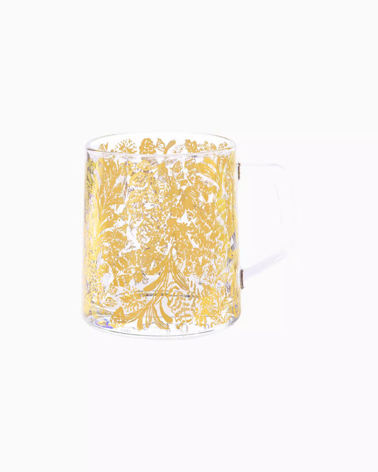 Glass Mug, Gold Calypso Coast