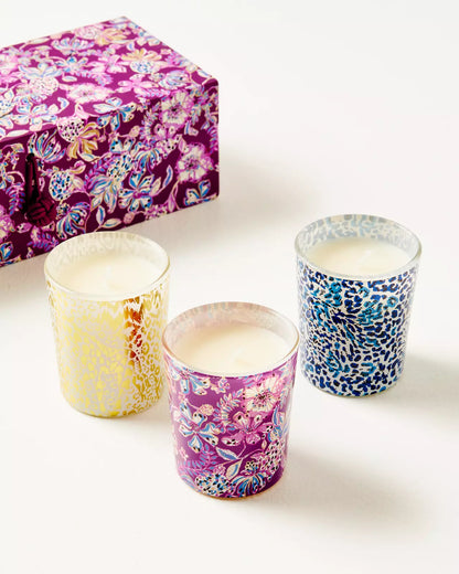 Votive Candle Set, Amerena Cherry Tropical with a Twist