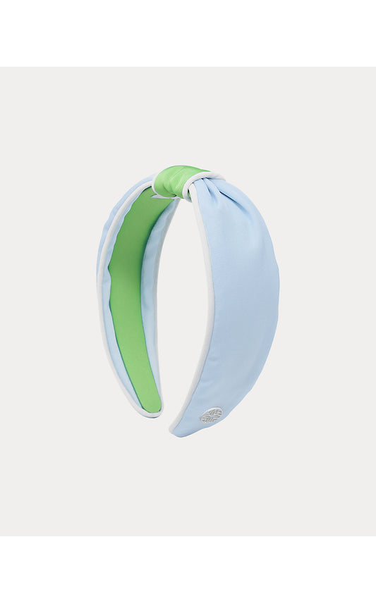 Low Knot Headband, Bluette/Jade Lime