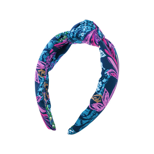 Slim Knotted Headband, Calypso Coast