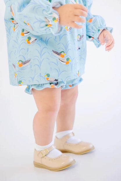 Bon Air Bloomer Set - Pima, 
Fine Weather for Ducks/Sarasota Sky