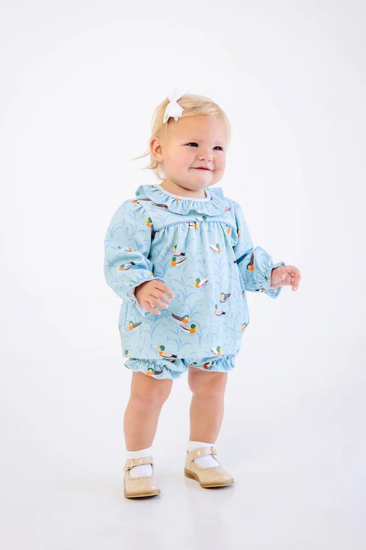 Bon Air Bloomer Set - Pima, 
Fine Weather for Ducks/Sarasota Sky