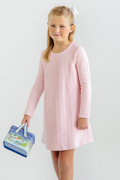 Long Sleeve Polly Play Dress - Quilted, 
Palm Beach Pink