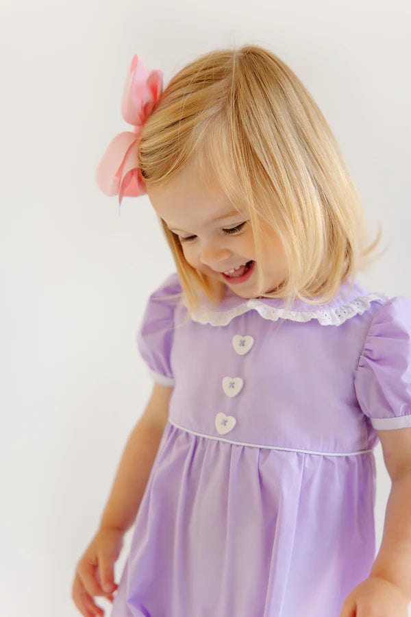 Olivia Ruth Romper, 
Lauderdale Lavender/Worth Ave White