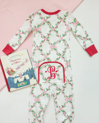 Noelle's Night Night Footed, 
TBBC Holly-Day/Richmond Red
