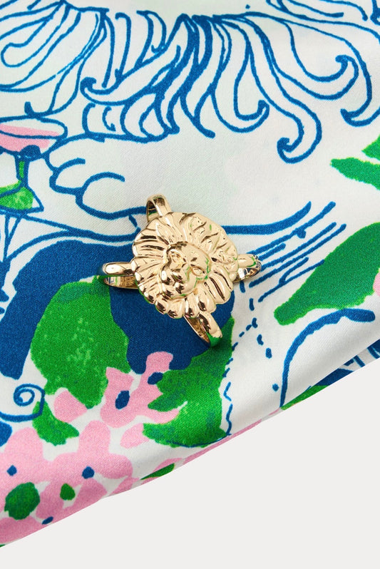 GWP SCARF RING, GOLD METALLIC