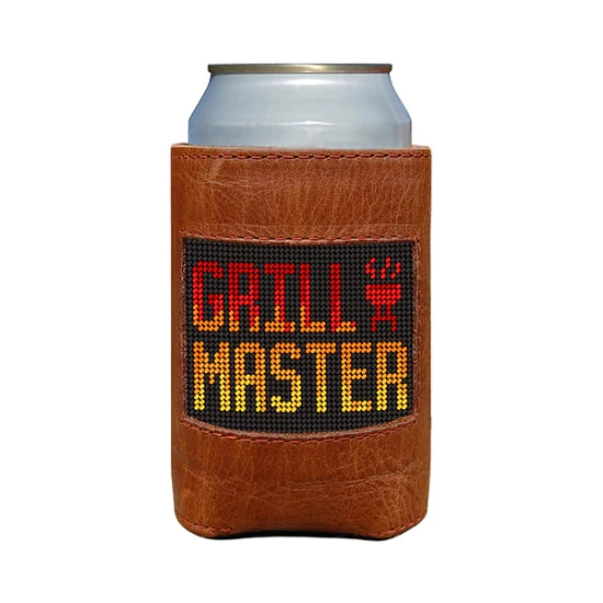 NEEDLEPOINT CAN COOLER, GRILL MASTER