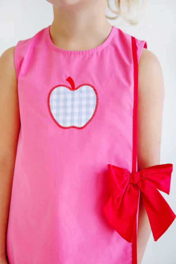Wilma Faux Wrap Dress, 
Romany Rose/Richmond Red/Apple