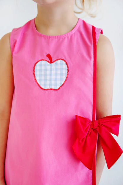 Wilma Faux Wrap Dress, 
Romany Rose/Richmond Red/Apple