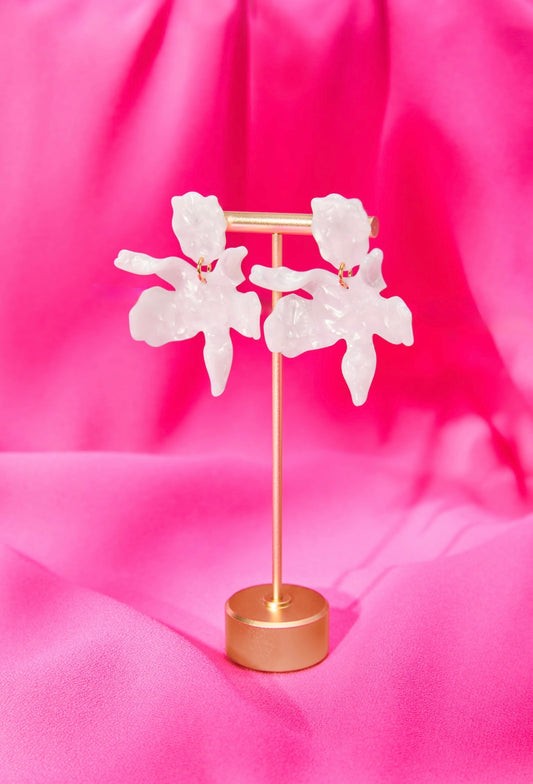 GWP LILLY X LELE LILY EARRING, RESORT WHITE