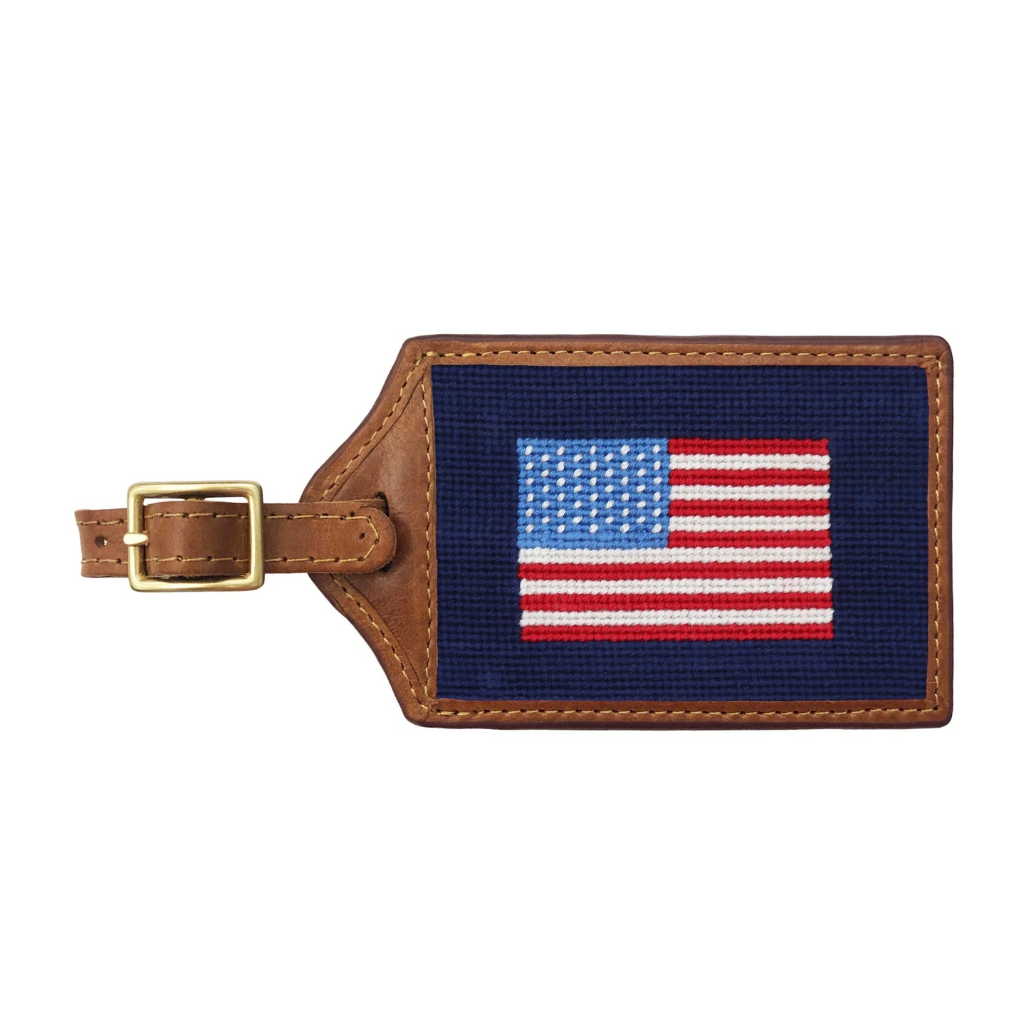 American Flag Luggage Tag (Dark Navy)
