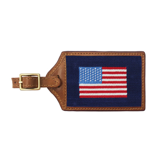 American Flag Luggage Tag (Dark Navy)
