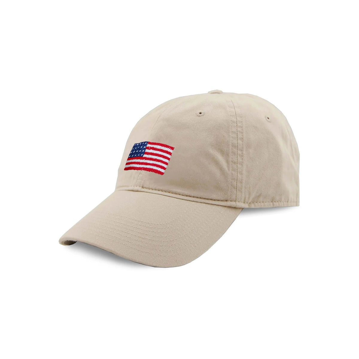 NEEDLEPOINT HAT, American Flag STONE