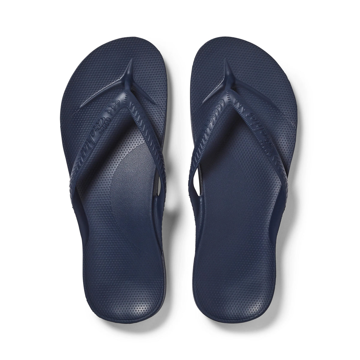 Archies Arch Support Flip Flops, Navy