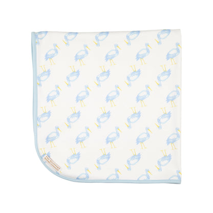 Baby Buggy Blanket, 
Sir Proper Stork/Buckhead Blue