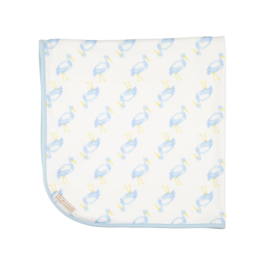 Baby Buggy Blanket, 
Sir Proper Stork/Buckhead Blue