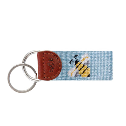 NEEDLEPOINT KEY FOB, Honey Bee