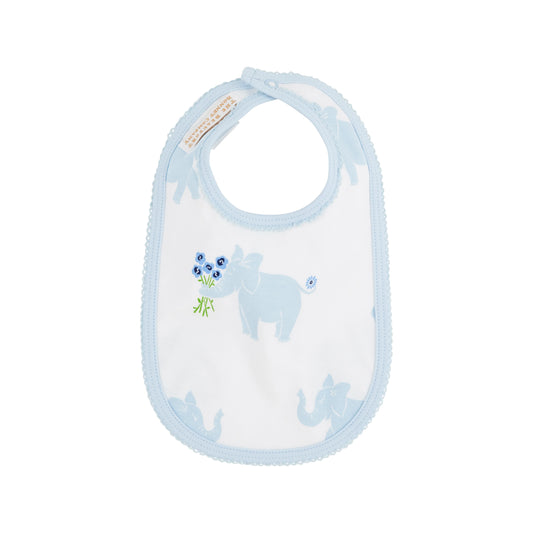 Burp Me Bib - Precious Peanuts (Blue)