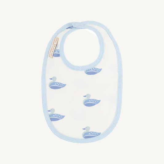 Burp Me Bib, 
Merrimack Quack Quacks/Buckhead Blue