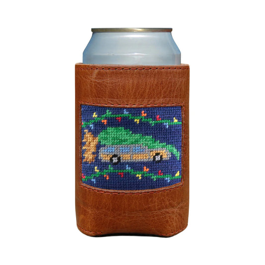 NEEDLEPOINT CAN COOLER, CHRISTMAS VACATION