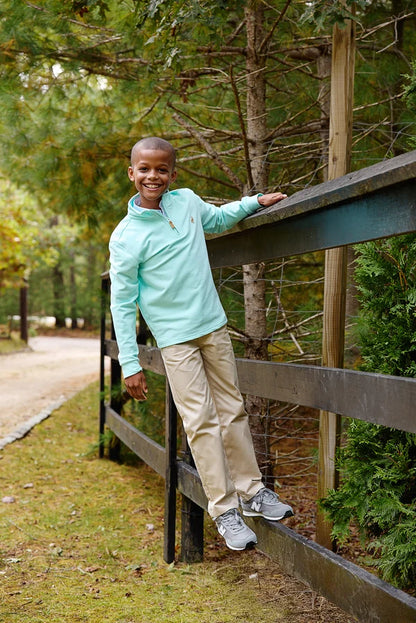 Hayword Half-Zip, 
Edisto Egg Blue