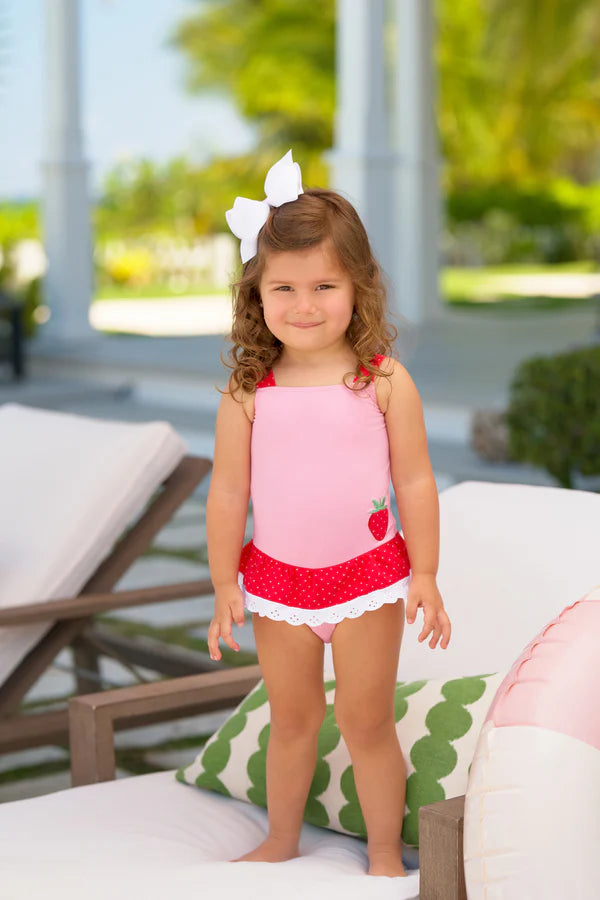 Grace Bay Bathing Suit, 
Hamptons Hot Pink/Richmond Red/Strawberry