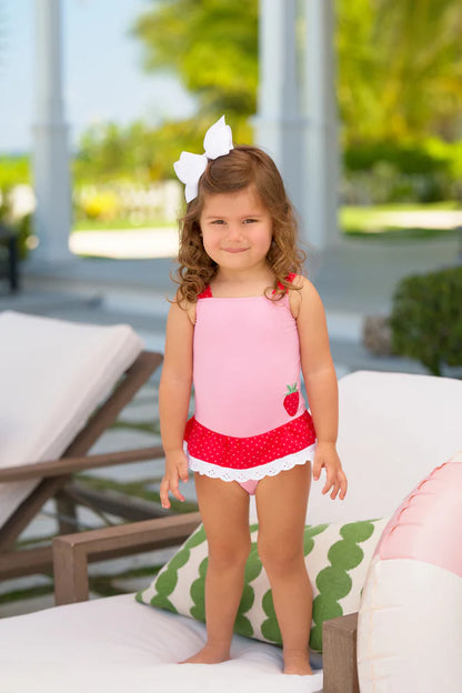 Grace Bay Bathing Suit, 
Hamptons Hot Pink/Richmond Red/Strawberry