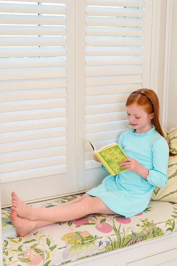 Long Sleeve Lizzie's Luxe Leisure Dress, 
Edisto Egg Blue