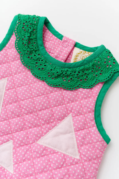 Happy Halloween Costume Pink Pumpkin, Hamptons Hot Pink Micro Dot/Palm Beach Pink