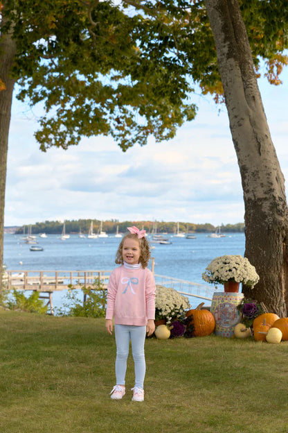 Isabelle's Intarsia Sweater, 
Palm Beach Pink/Bow