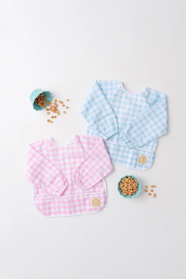 Biscuit Bib, 
Buckhead Blue Gingham/Worth Ave White