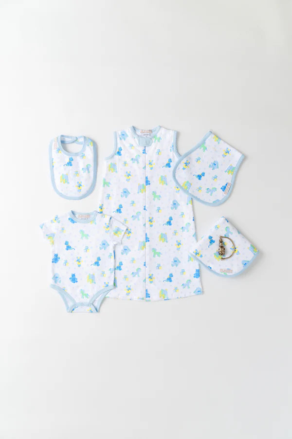 Walt Onesie, 
Cuddle Up Cutie (Buckhead Blue)/Buckhead Blue